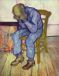 Vincent van Gogh's 1890 painting Sorrowing old man ('At Eternity's Gate')